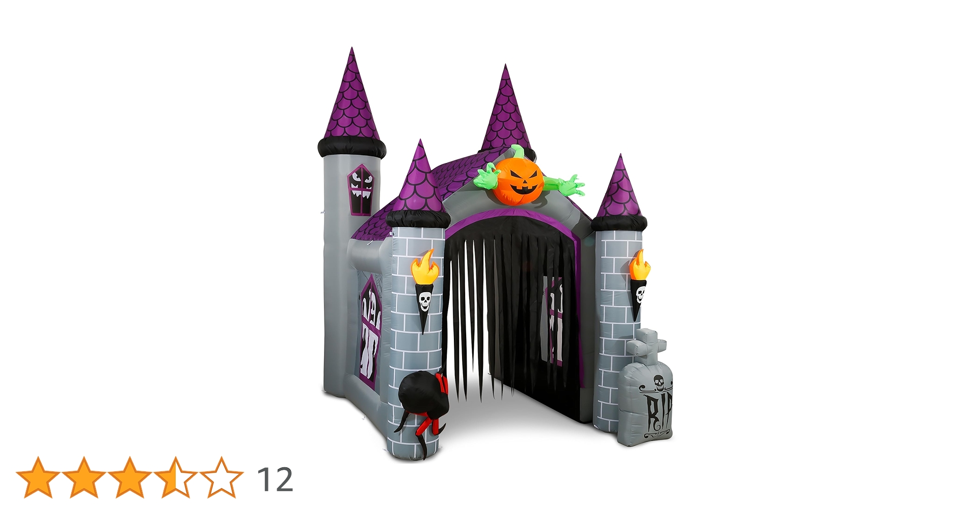 Amazon.co.jp: ハロウィン 空気注入式 巨大 12.5フィート お化け